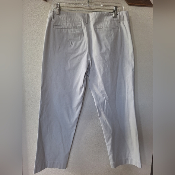 Jarbo Womens Khaki Crop Trouser Pants Stretchy Size 38 (8) - Picture 6 of 8